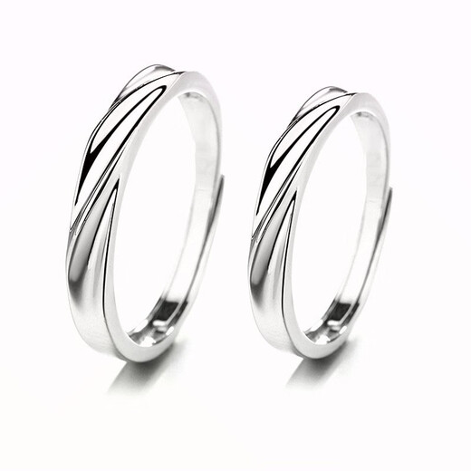 Luruo PT950 platinum couple rings for men and women, high-end engraved live platinum rings for couples, gift for boyfriend and girlfriend, platinum love ring for women (live mouth can be adjusted)