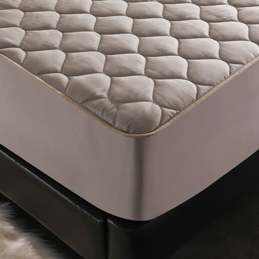 100-count satin cotton quilted bed sheet Class A maternal and infant grade dust-proof Simmons mattress protector for all seasons Class A cotton double-sided 100-count satin--Grey Customized version--(Please contact customer service for customization)