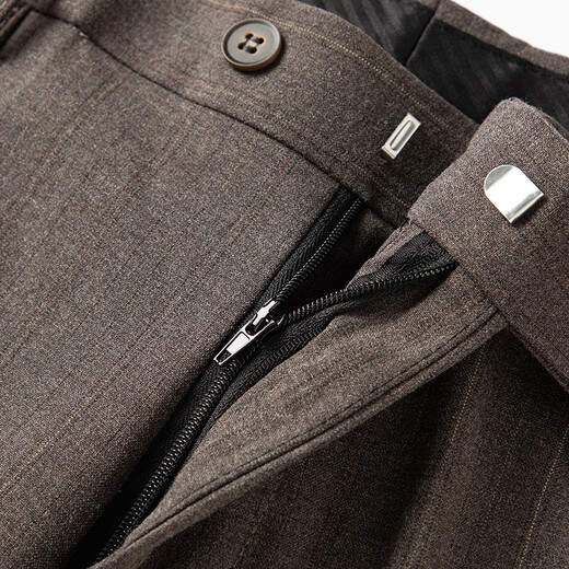 Shanghai-style Haoyu suit men's slim business formal suit three-piece double-breasted lapel collar groomsmen suit groom's suit 8935 dark khaki (suit + vest + trousers) XL (175)