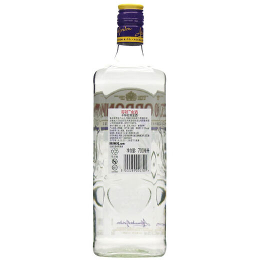 孟买蓝宝石金酒 BOMBAY 杜松子酒英国洋酒烈酒(毡酒)琴酒进口 哥顿金酒 700mL 1瓶