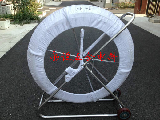 XMSJ定制固架子玻璃钢穿孔器穿线器引线器管道通管器12100/150/200米 12200米带车架