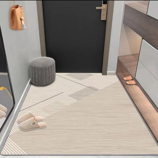 Shansui entrance hall vertical version modern entrance carpet door mat door floor mat household cuttable entry floor mat carpet thickened visual aesthetic 100 160*200cm