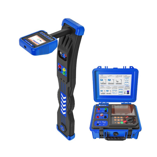 FCJMYQ unterirdischer Rohrleitung Detektor Metall-Rohrdrahtkabel optische Kabelwinkelrichtungsrichtungsdetektor KT-9900G Detektionstiefe 20m+GPS+Bluetooth