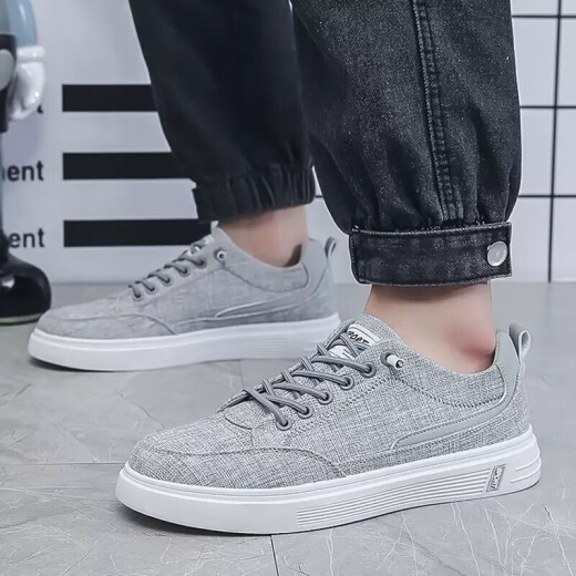 Work canvas shoes men's shoes men's old Beijing spring cloth shoes men's trendy shoes breathable versatile casual shoes X8899 black 42