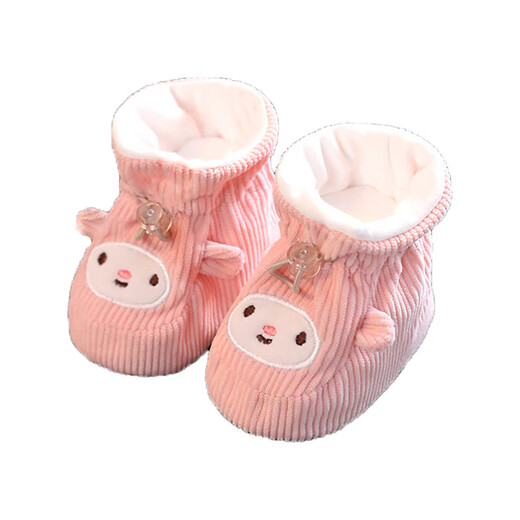 
Miaofei newborn baby shoes spring baby girls do not lose shoes 0-1 year old children men's foot cover soft soles to learn to prevent losing shoes and socks Big red spring and autumn inner length 11cm