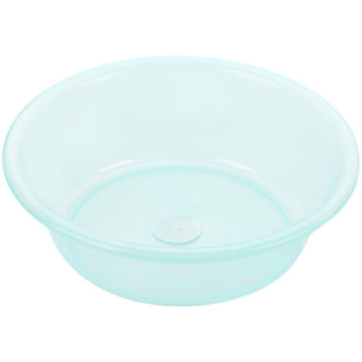 Camellia (CHAHUA) basin food-grade kitchen vegetable and vegetable basin fruit basin transparent plastic basin thickened washbasin baby washbasin pink + blue 30cm