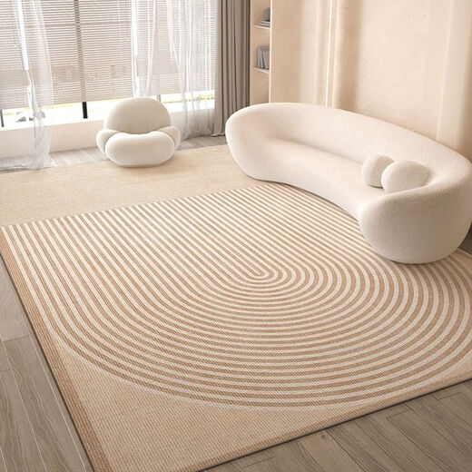 Xinlinfeng living room carpet new ins cream style coffee table carpet sofa floor mat large size non-slip mat stain-resistant meet as fate 80*160CM