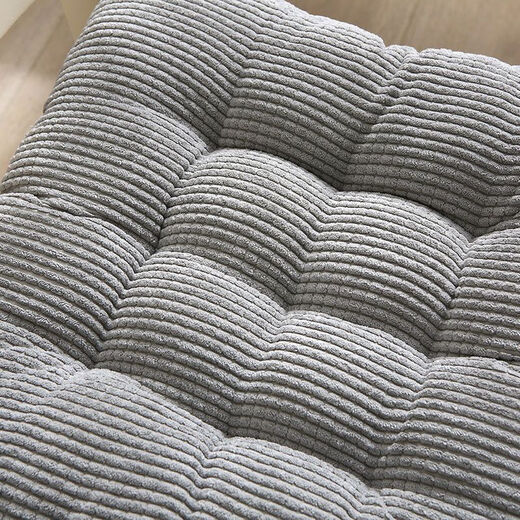 Yingzhuer thickened cushion office four seasons student classroom female stool floor mat butt cushion strap sedentary chair cushion corduroy square carbon gray 40*40cm