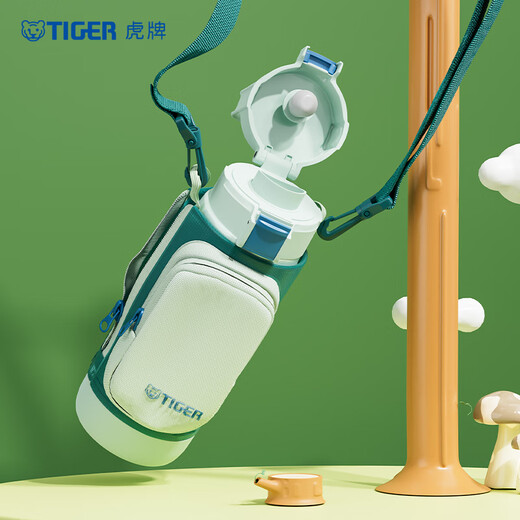 TIGER thermal insulation cup for students and children outdoor portable direct drinking cup with lid MTT-B50C-GM mint green 500ml