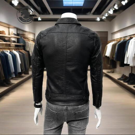 ANDSEEYOU брендовые мужские кожаные куртки весенние новые мотоциклетные кожаные куртки модные повседневные куртки модный бутик национальной модной одежды 69A10-1 черный XL