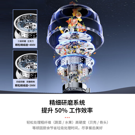 Honeywell kitchen waste disposer wireless switch automatic water inlet grinder can be connected to the dishwasher 326PRO upgraded model X6