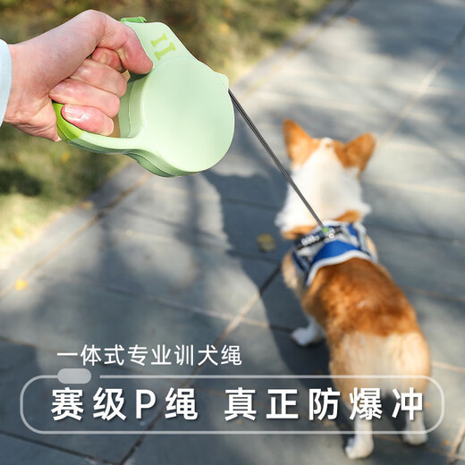 Dipur Dog Leash Automatic Retractable Dog Rope Dog Chain Medium Small Dog Walking Puppy Pet Supplies* Dark Green