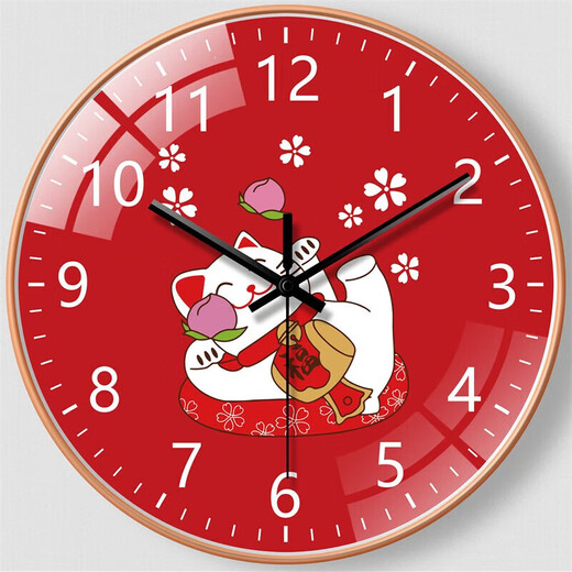 Clocks and watches, living room, household decoration, wall, no punching clock, personalized quartz movement in bedroom - 1048 14 inches, diameter 35cm