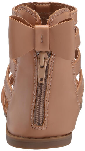 YOKI Girls Gladiator Fisherman Sandals Natural 1 Little Kid