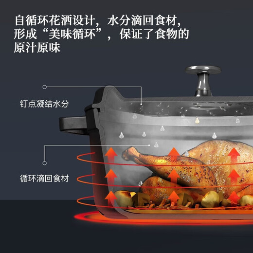 Staub-Küche Produkte aus Frankreich Emaille Gusseisen-Topf Doppelohrsuppe Cherry Red 24 cm 40509-835 importiert