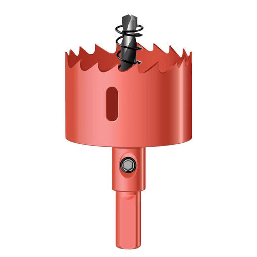 Hole opener woodworking complete set of bi-metal multi-functional punching gypsum board iron sheet plastic PVC reaming red level 16-piece set including tools