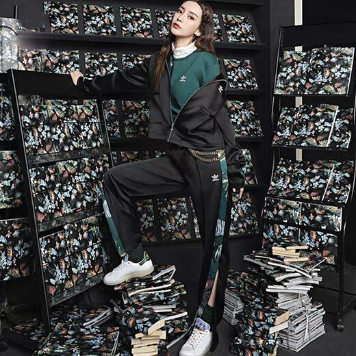 
Adidas Clover Autumn Fashion Trendy Sports Breathable Comfort Women's Casual Sport Pants GR1389 S