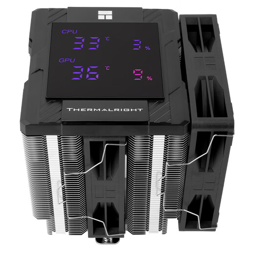 Thermalright(利民)Peerless Assassin 120 Digital BLACK 数显屏 六热管CPU风冷散热器 PA120 Digital BLACK 