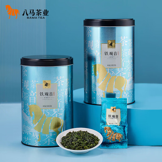 八马茶业乌龙茶 安溪铁观音 清香型一级500g 罐装茶叶 非遗传承技艺