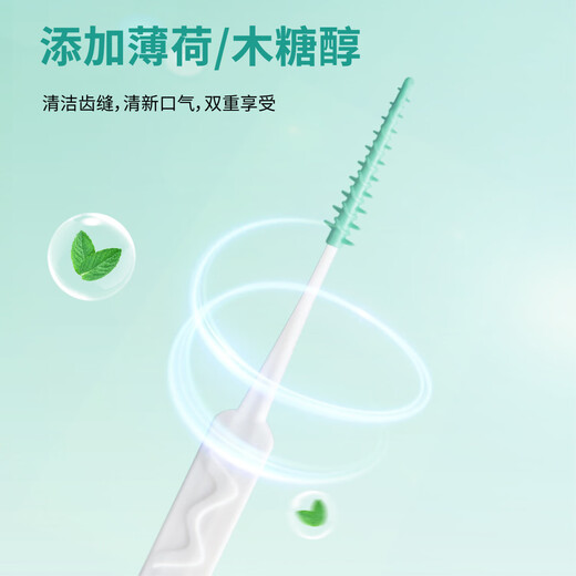 
3M tooth brush Type I silicone soft toothbrush inter-toothbrush xylitol mint taste inter-tooth brush 70 pieces