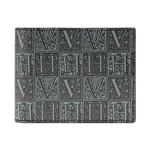 Vanessa Hogan VH Men's Menship Wallet Portable и Practical Daily Daily Short Sage Bear Box Skellet Multi-Card Bag Back Black (подарочная коробка)