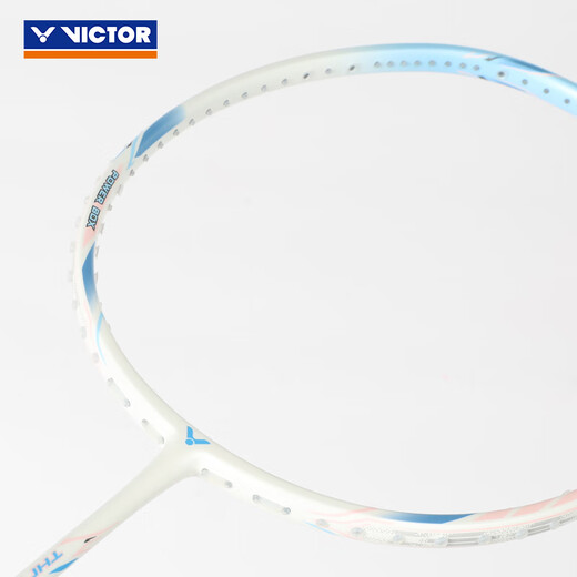 威克多（VICTOR）羽毛球拍单拍 全碳素入门级进攻型轻量拍TK-HMR L小铁锤EX球拍 小铁锤EX A云峰白-5U 已穿线