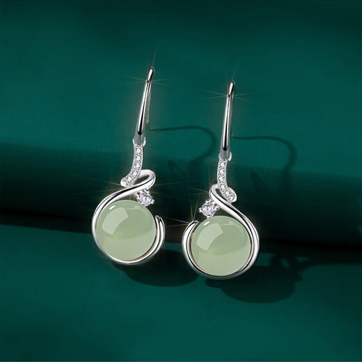Yinyu retro imitation Hetian jade earrings for women 2025 new earrings retro jade earrings female birthday gifts for girlfriends fashion earrings