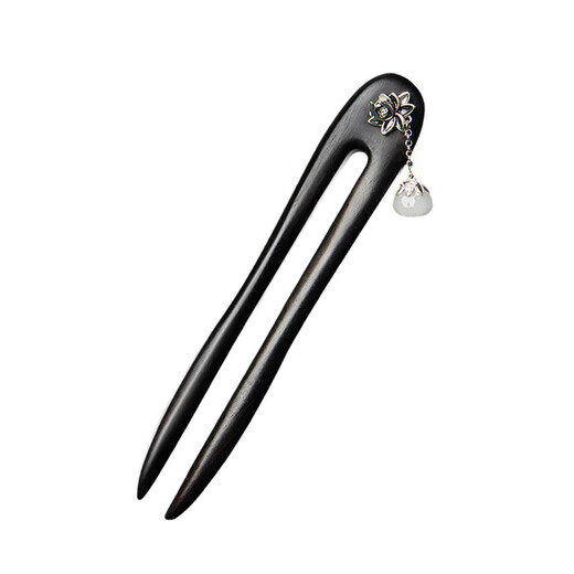 Happy U-shaped double hairpins, ancient style updos, horse-faced skirt accessories, sandalwood hairpins, hairpins, double hairpins, holiday gifts for girlfriends, lotus tassel hairpins