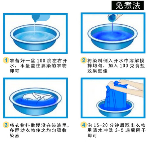 Elqi dye black no-cook handmade household renovation color change repair environmentally friendly non-fading color fixing agent color changing artifact black dye + color fixing agent