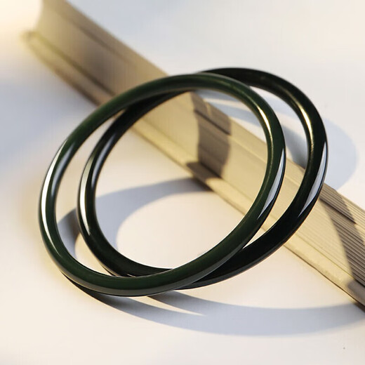 Impression Eyes Valentine's Day Hetian Jade Bracelet Women's Sapphire Fine Material Round Bracelet Delicate Jingle Bracelet The inner diameter is about 57-58mm