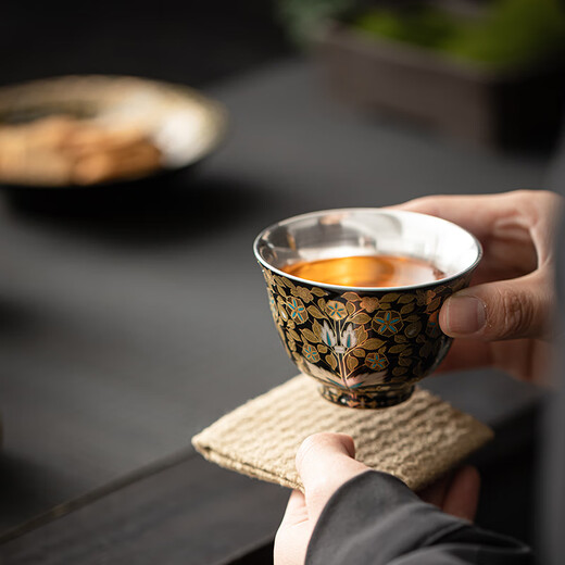 SUSHI CERAMICS gilt silver jade leaf teapot set Kung Fu tea set gift box set J1047 by intangible cultural heritage master Zheng Wenqiang