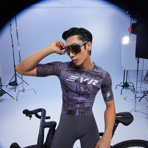 EVR Cycling Suit мужчина летние граффити с короткими рукавами напечатано в воздухопроницаемое, быстросохнущее, высококачественное, тонкое и переменное скорость