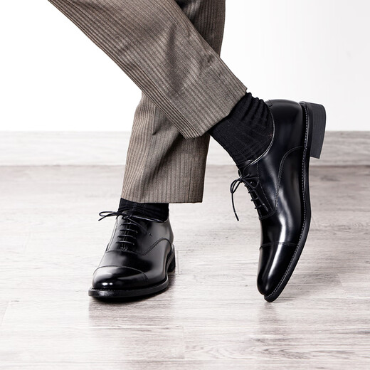 REGAL Lige T29B business formal shoes three-joint leather shoes Oxford leather shoes men's leather shoes wedding shoes Goodyear leather shoes men's BJP (black) 41