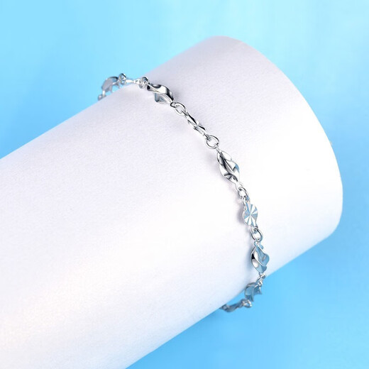 LAOLATU Gypsophila platinum bracelet for women, adjustable bracelet to commemorate love, birthday gift for girlfriend and wife, PT950 platinum bracelet, with quality inspection certificate