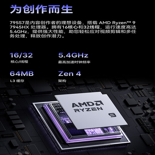 铭凡795S7/129i7迷你主机锐龙R9-7945HX/酷睿i9-12900H高性能mini主机游戏办公迷你电脑主机组装电脑 定制一：795S7（7945HX+迷你机箱） 16G DDR5/1TB