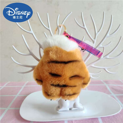 迪士尼（Disney）日韩精品仿真老虎爪子毛绒玩具动物小挂件豹子钥匙扣书包挂饰玩偶 虎爪白色款