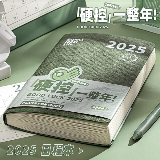 Yuyu 2025 Programa Este plan Este diario es un negocio de autodisciplina de la autodisciplina gestión del tiempo 365 días Manual de eficiencia Tabla Calendario diario de oficina Esta cuenta de portátil de trabajo [¡La vida es fácil!] B71 B724 Diciembre-2