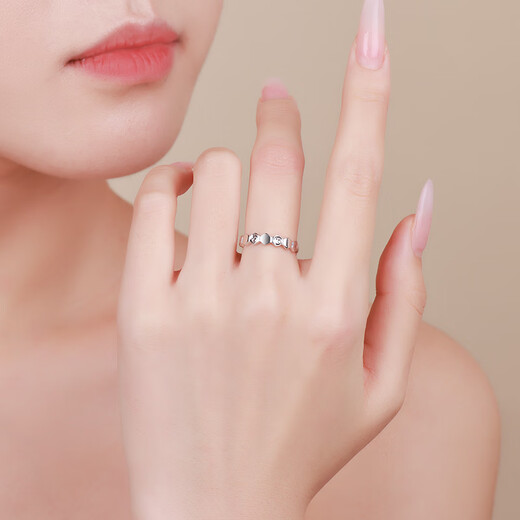 CHINA GOLD PT950 Diamond Honeycomb Platinum Ring Ring Ring for Girlfriend and Wife’s Birthday Gift About 3g