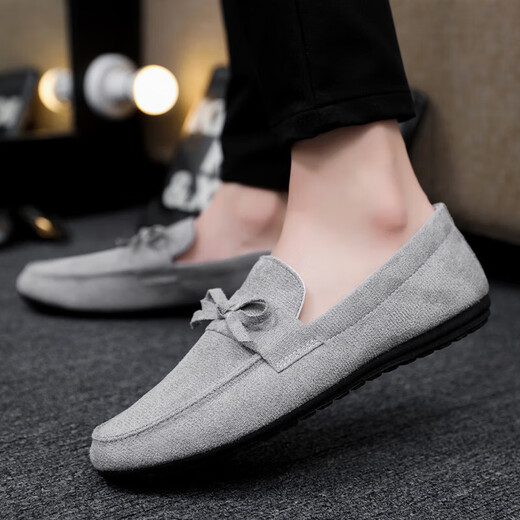 Kqinokqn крупные бобовые ботинки Мужчины Педали педали Lazy Love Casual Canvas Those для работы и работают в дышащих вождении весны и осенней мужской обуви Синий (D753) 45