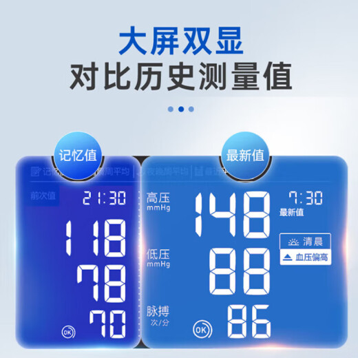 欧姆龙电子血压计日本原装进口全自动家庭家用医用上臂式测量仪血压仪器 欧姆龙上臂J753 原装进口+电源+电池+收纳袋