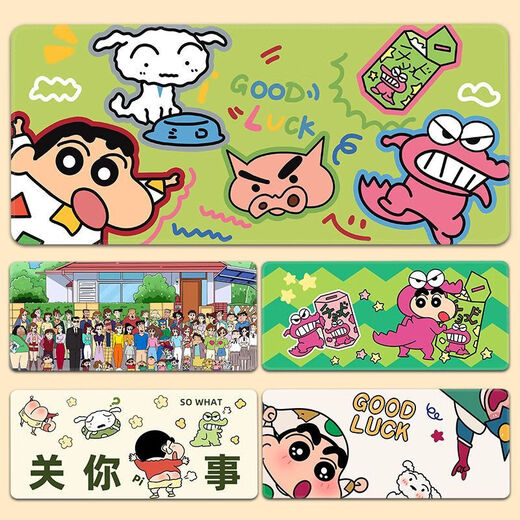 Langer Maus-Pad Crayon Shin-Shirt Super Large Computer Desk Pad Hochwertige Tastaturpolster schmutzresistente und waschbare Schüler ZZ-2694/Schienbein-Schiener-Shirt [80 cm*30 cm dick 3mm]
