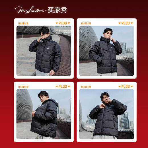 Nike (Nike) Down Jacket Мужская и женская одежда 25 весна Новая ветропроницаемая и теплая фитнес-одежда.