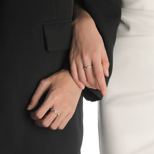 MZMZ Platinum Ring Glacier pt950 Platinum Pair Ring Couple Men's and Women's Ring Proposal Wedding Birthday Anniversary Gift Luxury Glacier Platinum Pair Ring