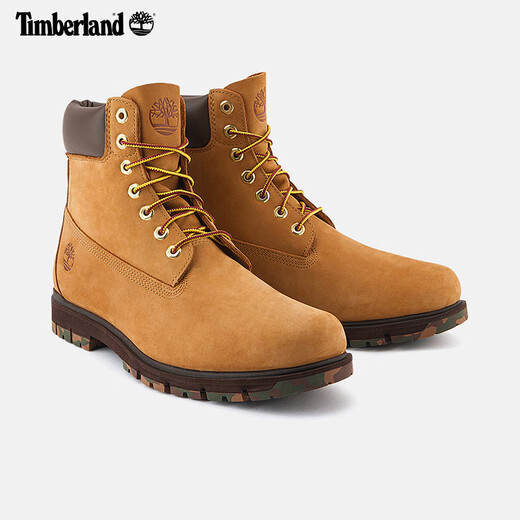 Chaussures pour hommes officielles de Timberland, grosses bottes jaunes, bottes hautes, cuir résistant à l'eau en plein air, grand A6fee A6fee754 / Couleur de blé 46