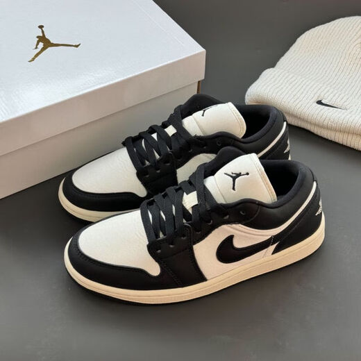 耐克（NIKE）AJ1女鞋2025秋冬季新款运动鞋AIR JORDAN 1 低帮板鞋休闲鞋缓震 FB9893-101黑白 38.5