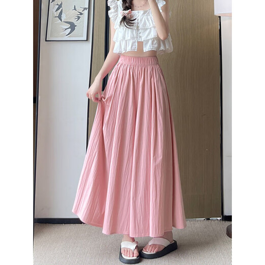 棉致山本冰丝裤子女夏季新款宽松小个子薄款阔腿高腰休闲裤裙 咸菜绿【1483高品质23.5】 M 85-105斤