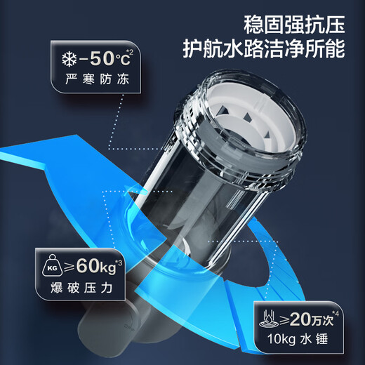 Angel avant filtre Purificateur entièrement House Water Shield Turbine Rotation Rotation Back Wash 7 tonnes / Hour Technologie de troisième génération Tap Water Water Water Drive Spin Anti-Fouling Shield J3524 [8 tonnes / heure] Core Net Net Core J3524 de troisième génération J3524