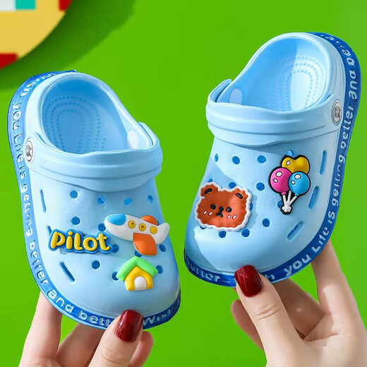 G.duck Little Yellow Duck Children's Sandals Summer Baotou Croc Shoes for Children 1-6 Years Old Soft Sole Non-Slip Infants and Toddlers Pink 22 Inner Length Approximately 14cm