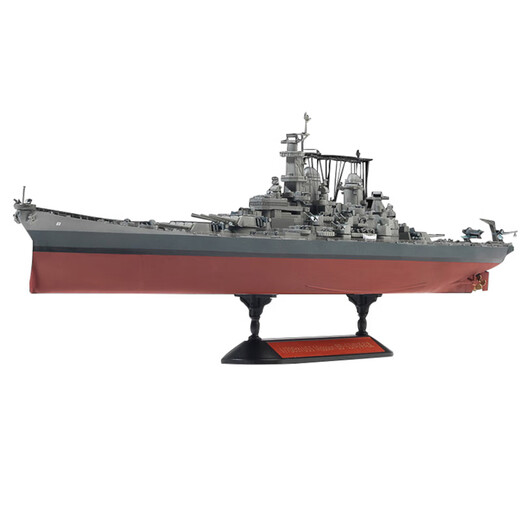 ACADEMY爱德美军舰航空母舰战舰 拼装军模仿真模型摆件男生礼物 1/700 BB-63密苏里号 14222
