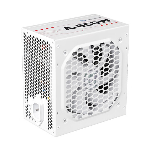 Apexgaming Ai Pai E-Sports Power Supply 650W Bronze Medal Desktop Computer Host DIY Game E-Sports White Power Supply All Japanese Capacitors/Temperature Control Fan/Five-Year Warranty A650W Bronze Medal White/All Japanese Capacitors/5-Year Warranty
